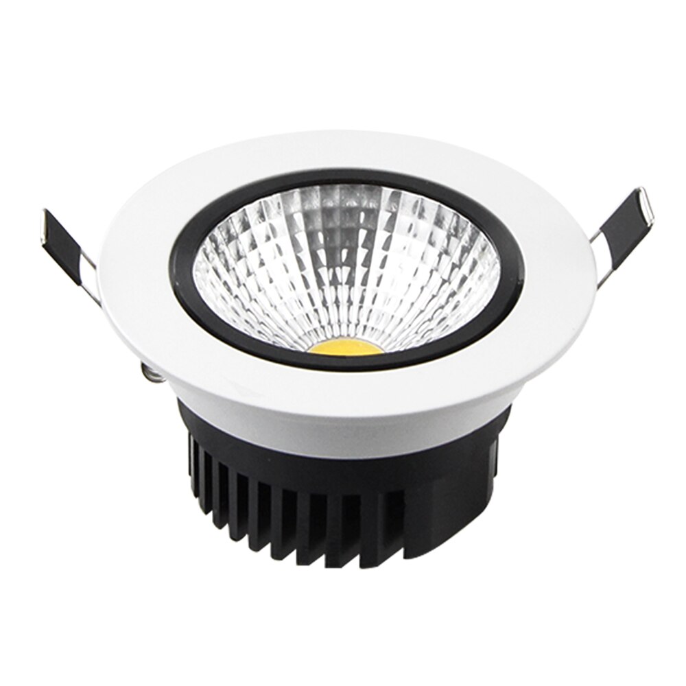 매립형 LED 다운라이트 AC110V 220V COB LED Spot 5W 7W 9W 12W 천장 다운 램프, 욕실 주방 항공 우주 알루미늄